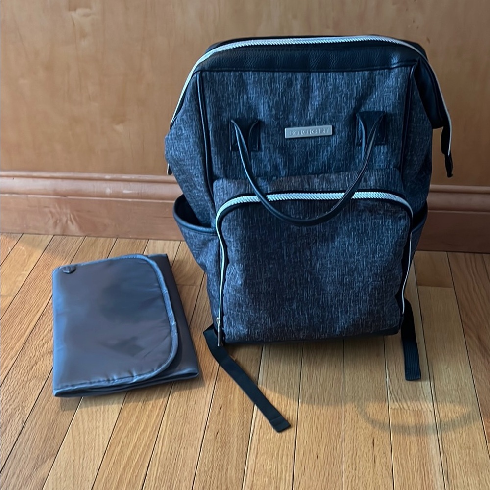 Stylish Gray Backpack by Unknown Brand